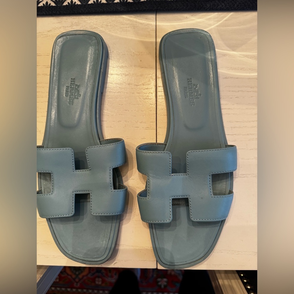 Hermes Oran sandals 38.5